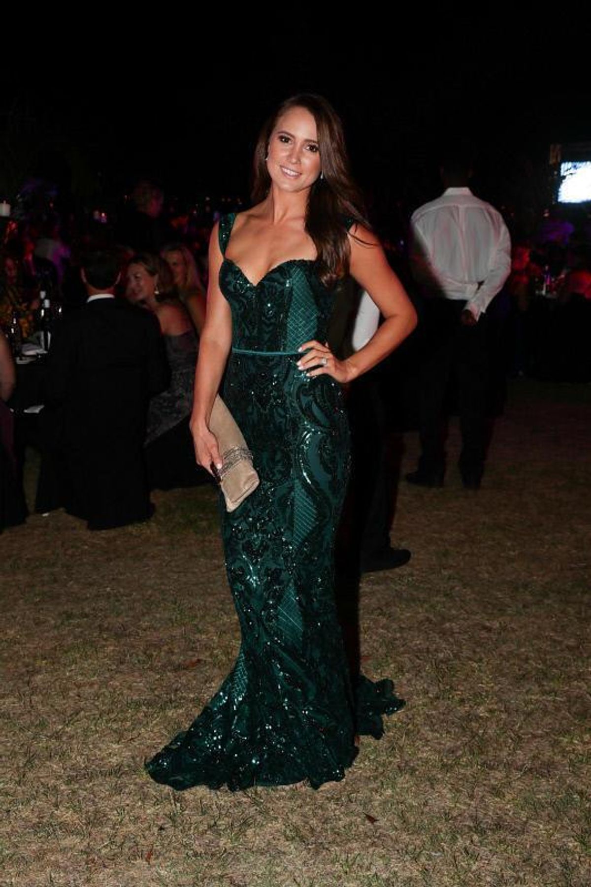 Elle Zeitoune HARRIS EMERALD GREEN GOWN - Image 1