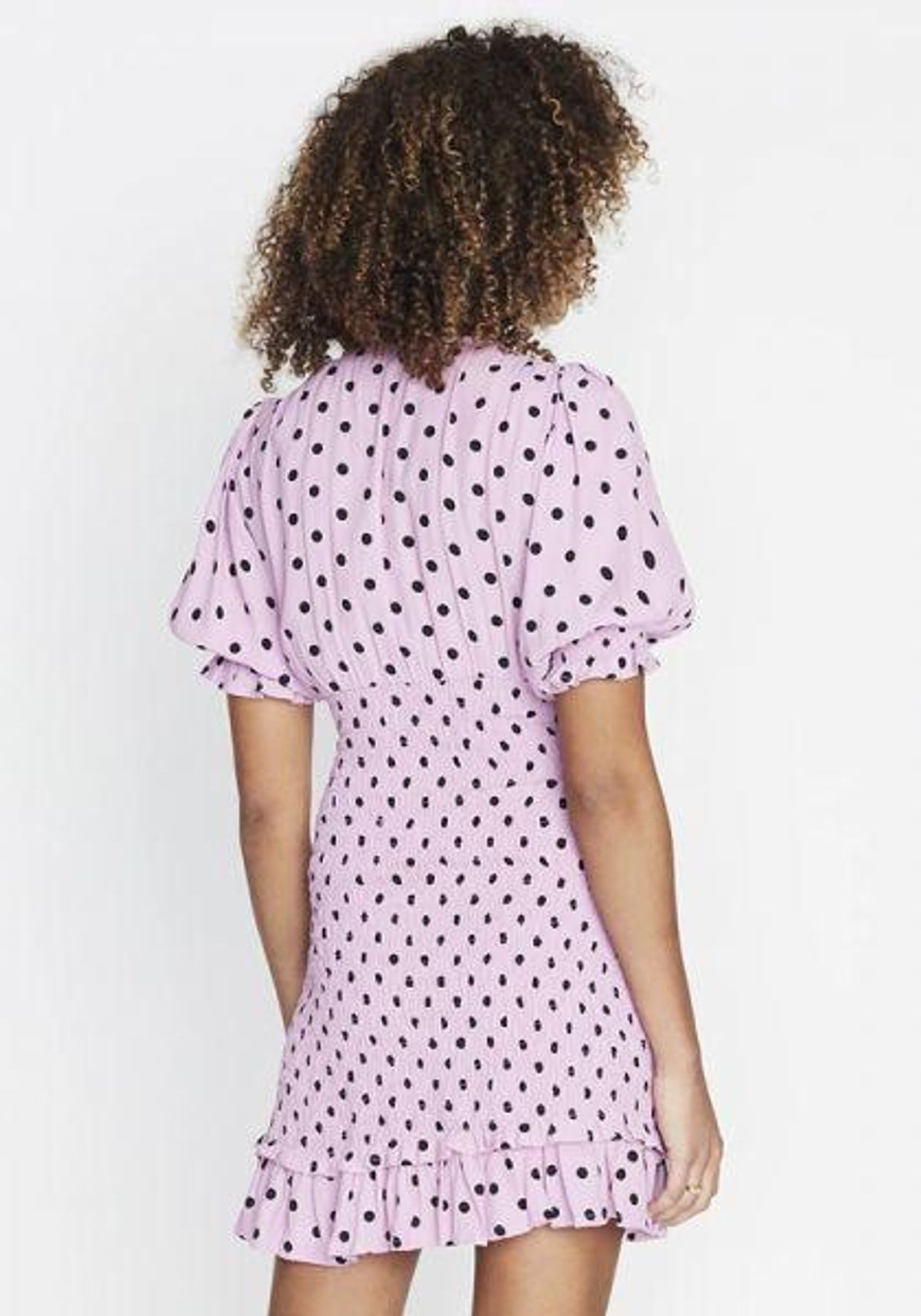 Faithful the Brand Margherita mini dress sylve dot lilac size 8 - Image 3