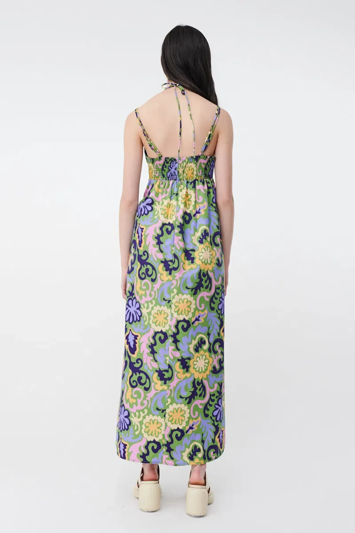 Suboo Print Henri Strappy Cutout Maxi Dress Multi-colored Size S / AU 8 - Image 4