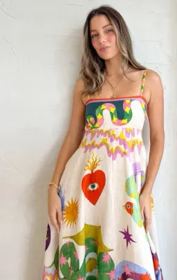 Alemais Seeker Sundress Print Size AU 8 for rent on The Volte - image 2