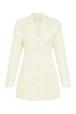 Sir The Label Marco Tailored Mini Dress Lemon Size 2 / Au 10 for rent on The Volte - image 7