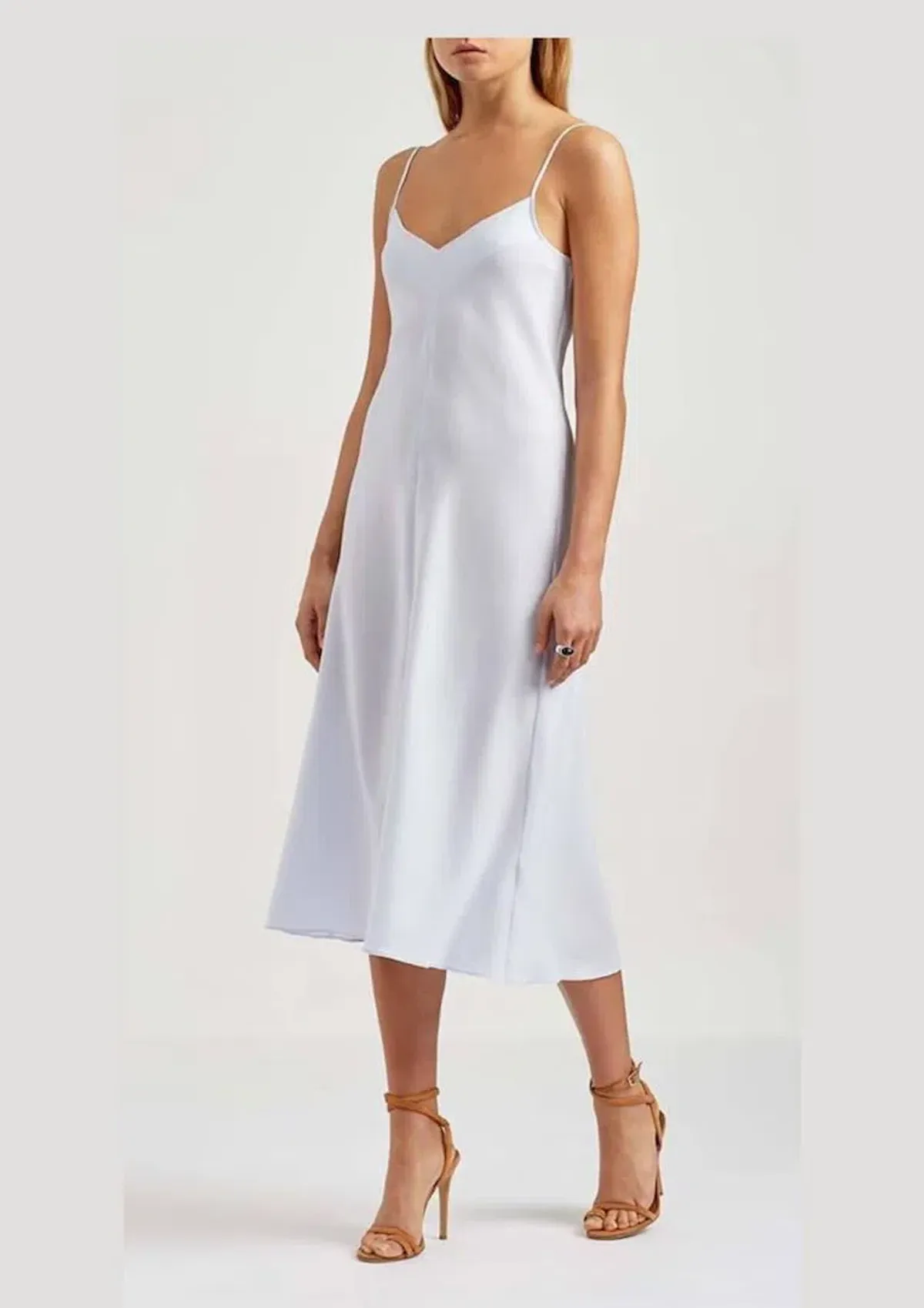 Scanlan and Theodore Silk Slip Dress Powder Blue Size 10 - Image 1