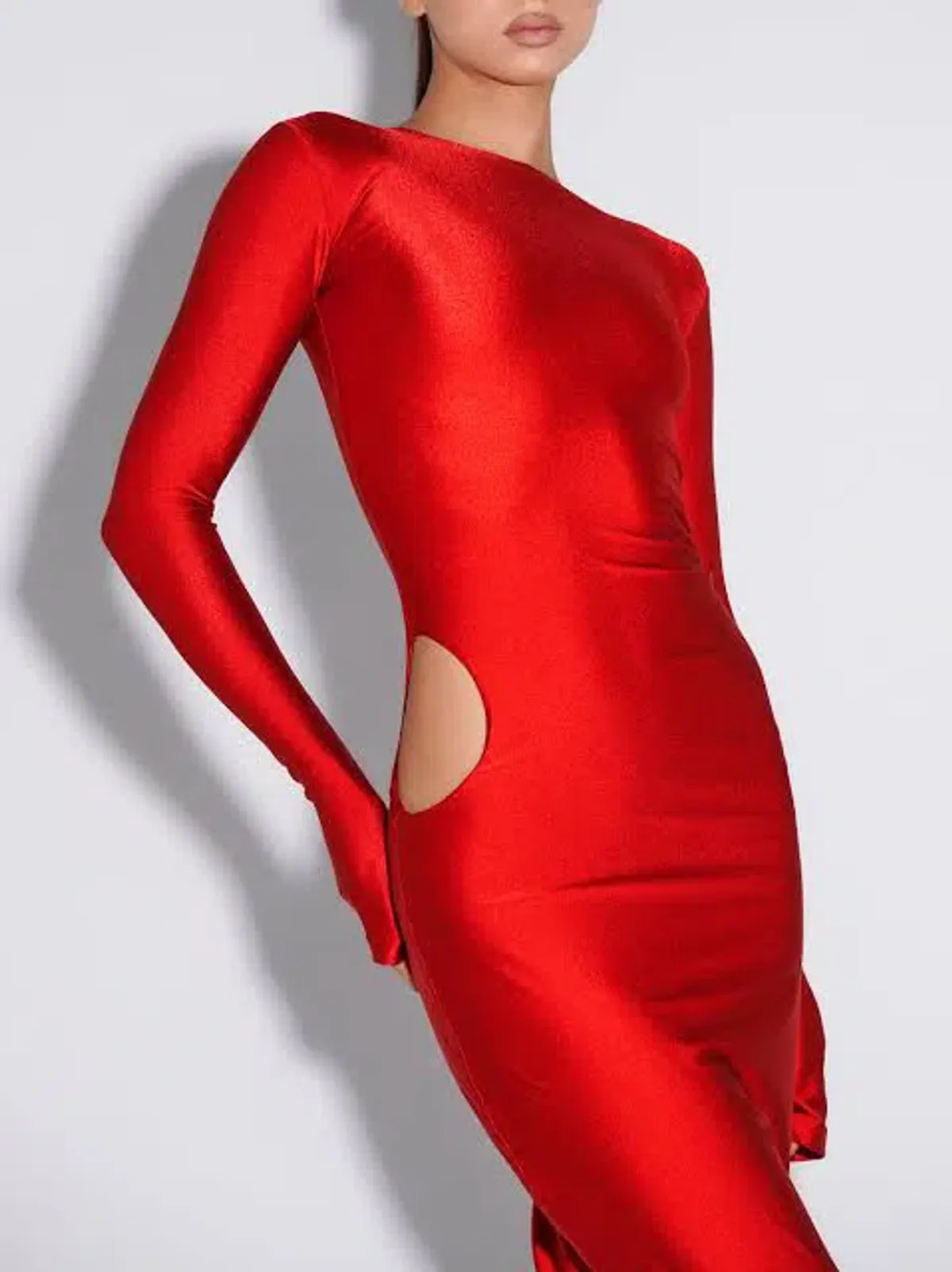 Effie Kats Meika Gown Cherry Red Size AU 10 - Image 3