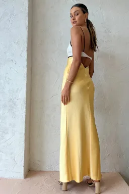 Bec & Bridge Nadia Bustier Maxi Dress Yellow Size AU 6 for rent on The Volte - image 2
