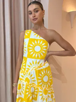 By Nicola Goldie One Shoulder Yellow Size AU 6 for rent on The Volte - image 2