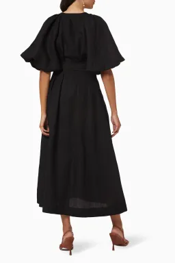 Aje Evermore Midi Dress Dress Black Size 14 for rent on The Volte - image 4