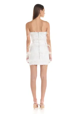Eliya the Label Tiffany Mini Dress White Size 6 / XS for rent on The Volte - image 2