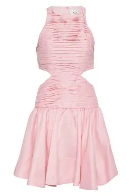 Aje Introspect Cut Out Mini Dress Pink Size 8 for rent on The Volte - image 4