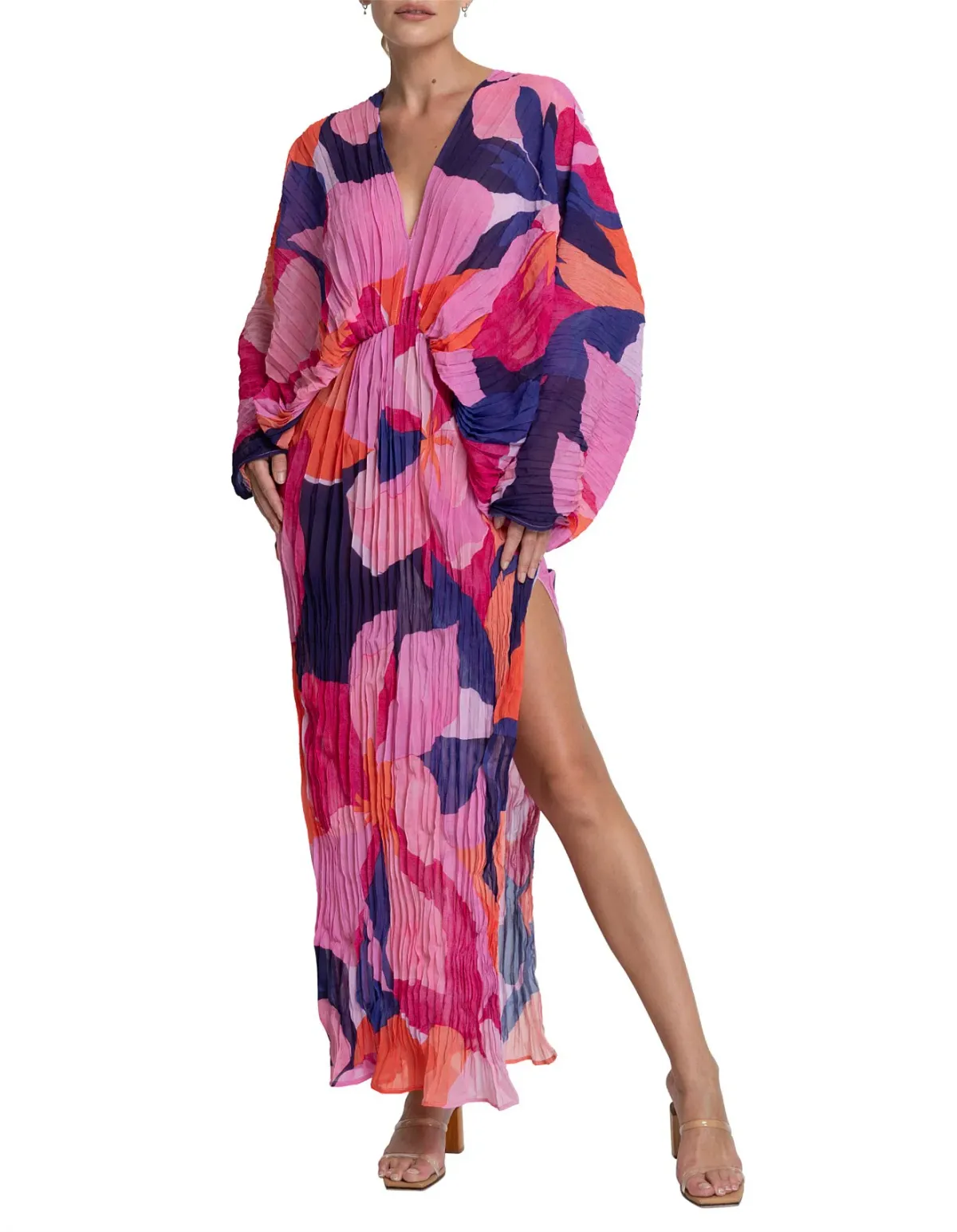 L'Idee De Luxe Long Sleeve Gown Capri Pink Size 6 / XS - Image 1