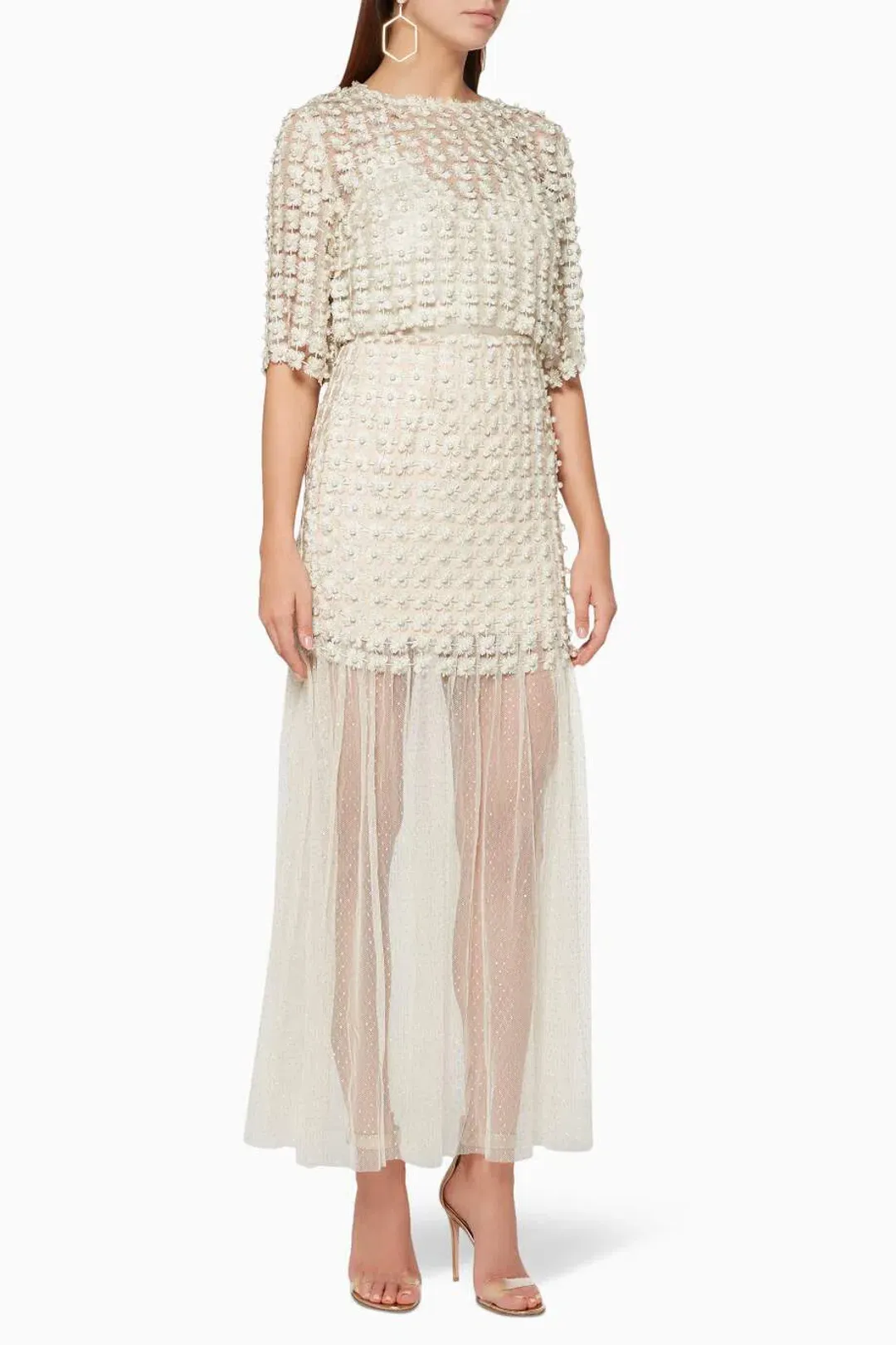 Elliatt Marilyn Skirt in Champagne Size 12 for rent on The Volte - main image