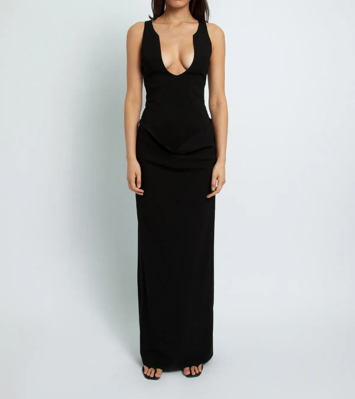 Christopher Esber Arced Column Dress Black Size 6 / XS - Image 1