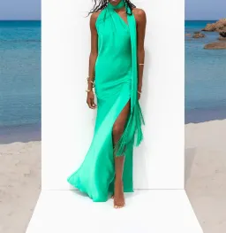 Rat & Boa Azzara Dress Green Size 6 for rent on The Volte - image 1