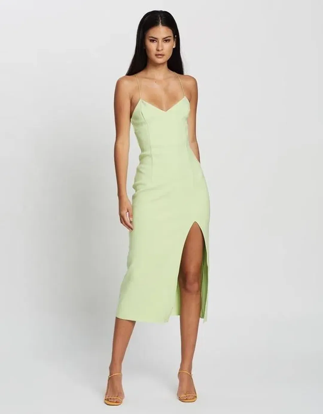 Bec & Bridge Clover Midi Dress in Apple Size 6 for rent on The Volte - main image