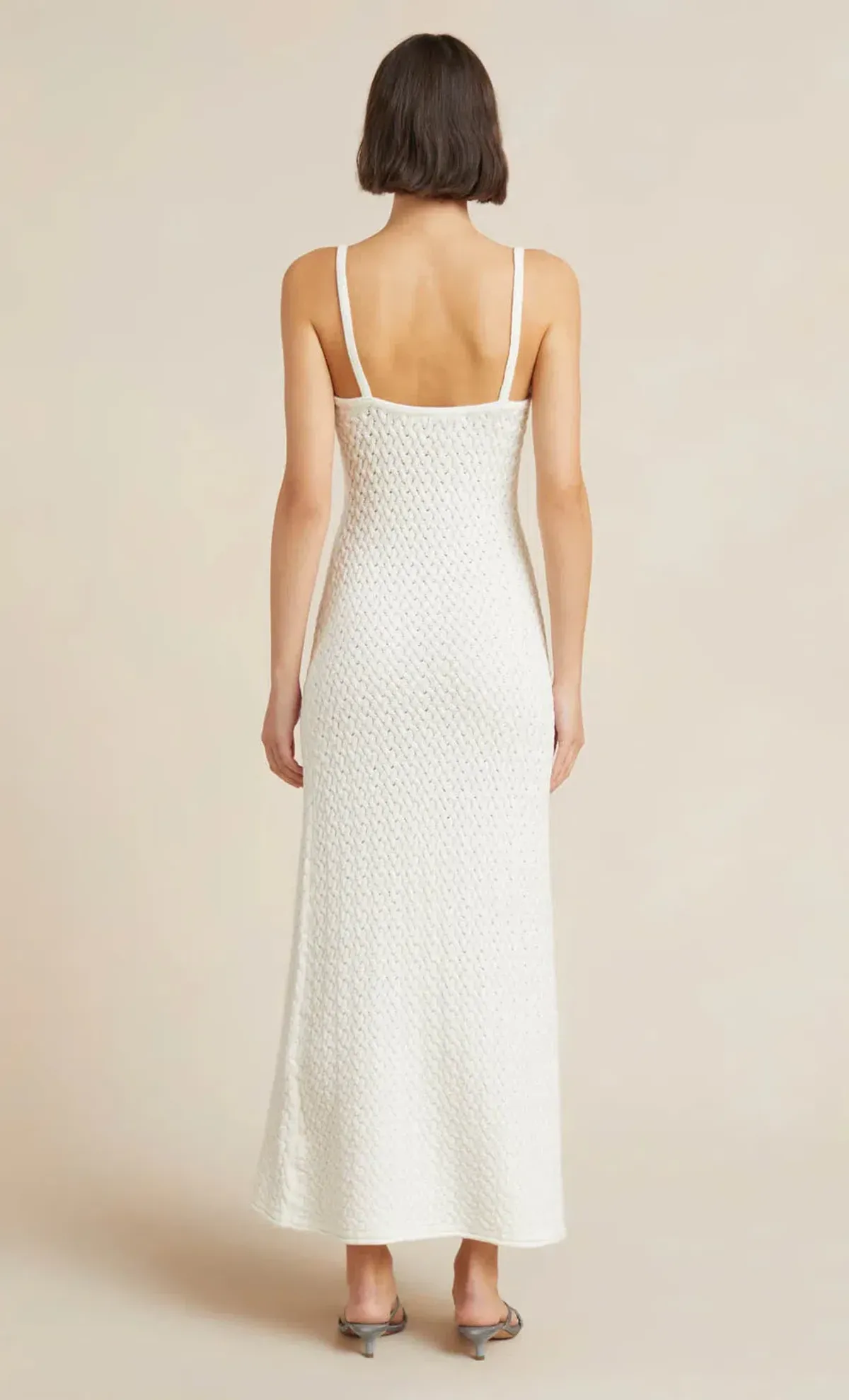 Bec & Bridge Effie Knit Key Maxi Dress Ivory Size 10 - Image 2