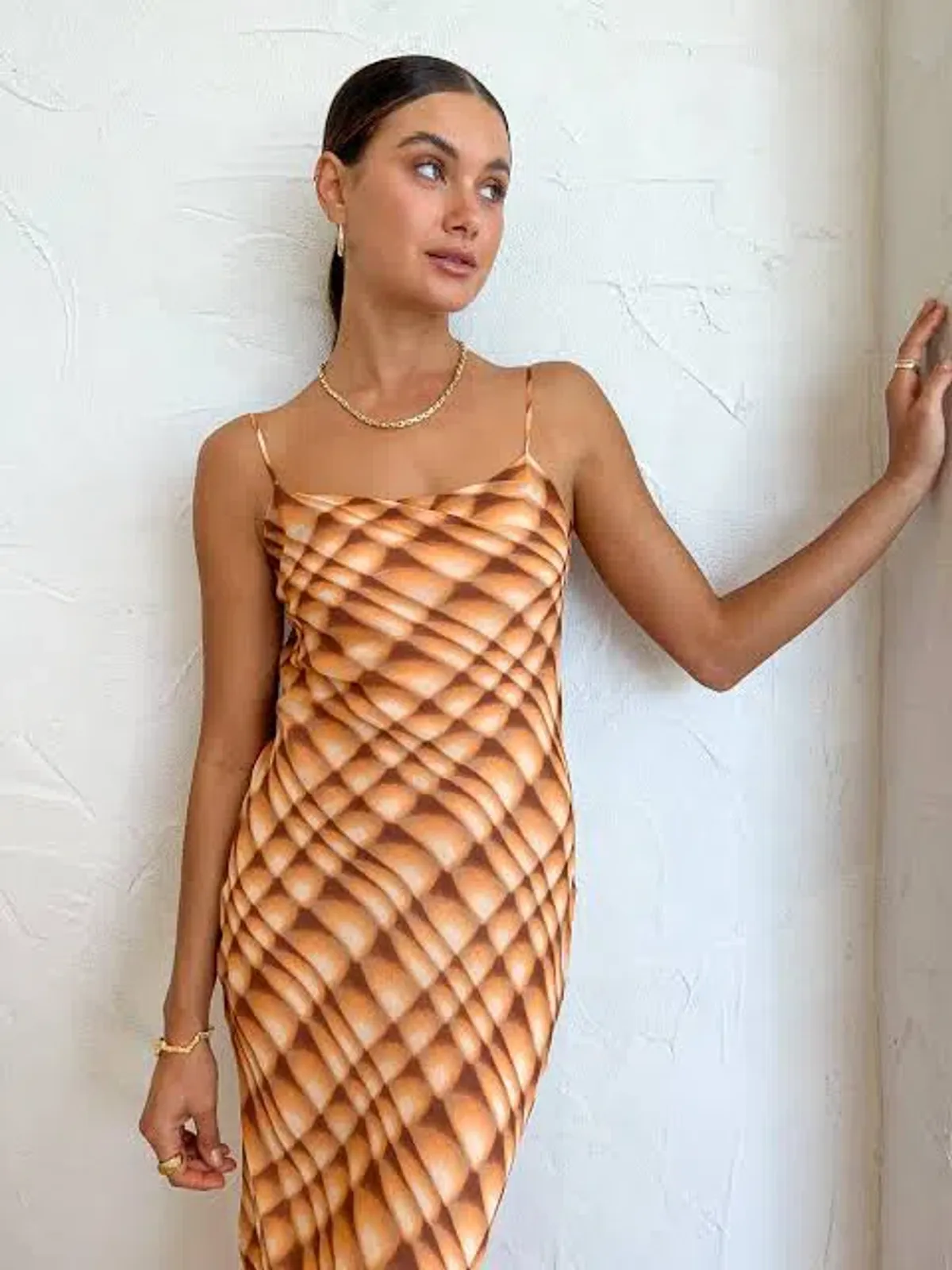 Bec & Bridge Soleil Slip Maxi Dress Orange Size 6 - Image 4