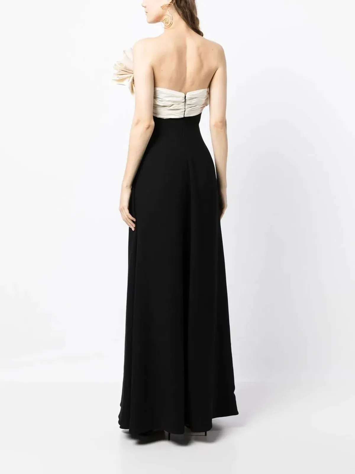 Rachel Gilbert Lavina Floor length Gown Black/White Size 3/ AU 12 - Image 3