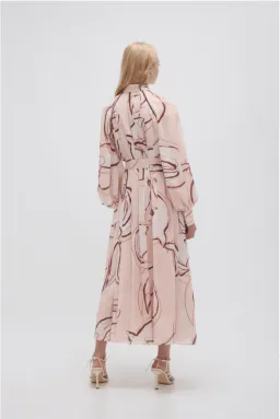 Aje Beatrice Pleated Midi Dress Print Size 16 for rent on The Volte - image 2