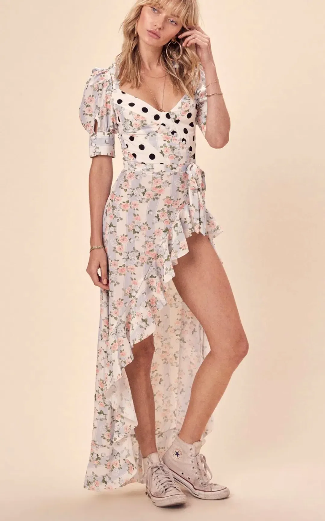 For Love and Lemons Savannah Maxi Dress Multi Print Size 8 for rent on The Volte - main image