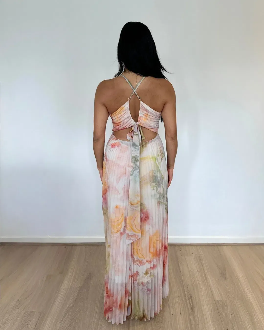 Ministry of Style The Label Sunrise Strap Dress Patterned Size 12 for rent on The Volte - main image