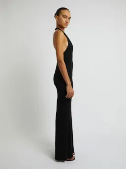 Christopher Esber Tailored Slope Halter Black Dress Size AU 6 for rent on The Volte - image 6