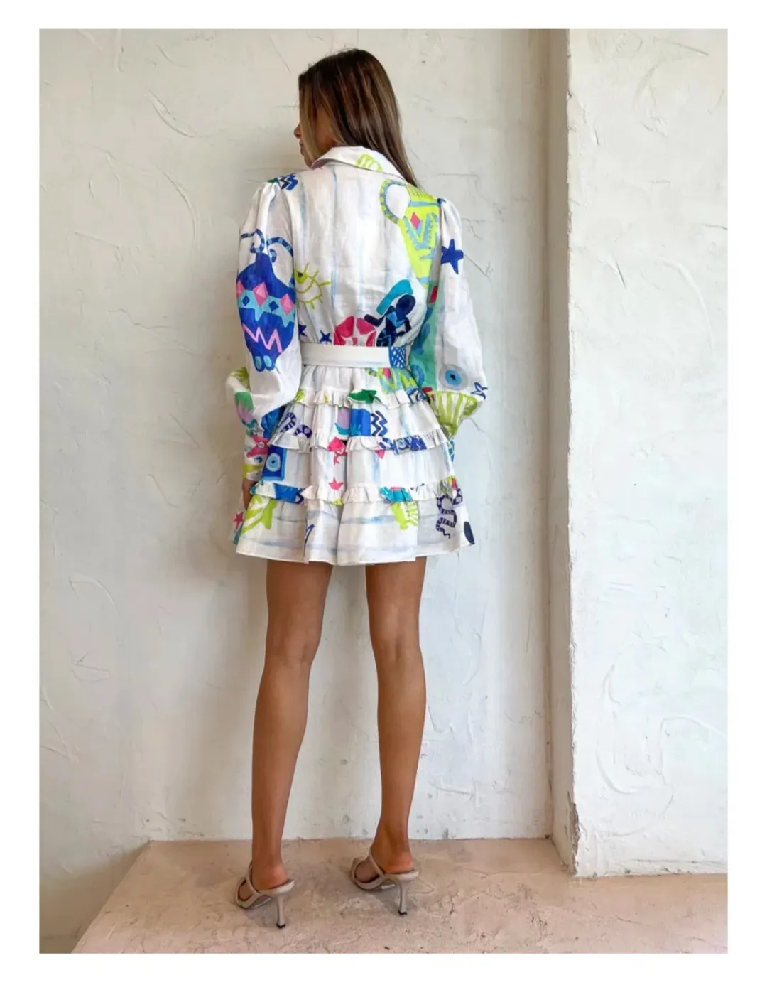 Kate Ford Pella Layered Dress In Multi Size 1 / AU 8 for rent on The Volte - main image