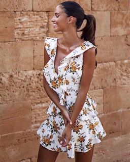 Zimmermann Golden Flutter Dress Print Size 6 for rent on The Volte - image 2