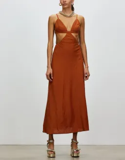 Cult Gaia Selah Dress Amber Size S / Au 8 for rent on The Volte - image 1