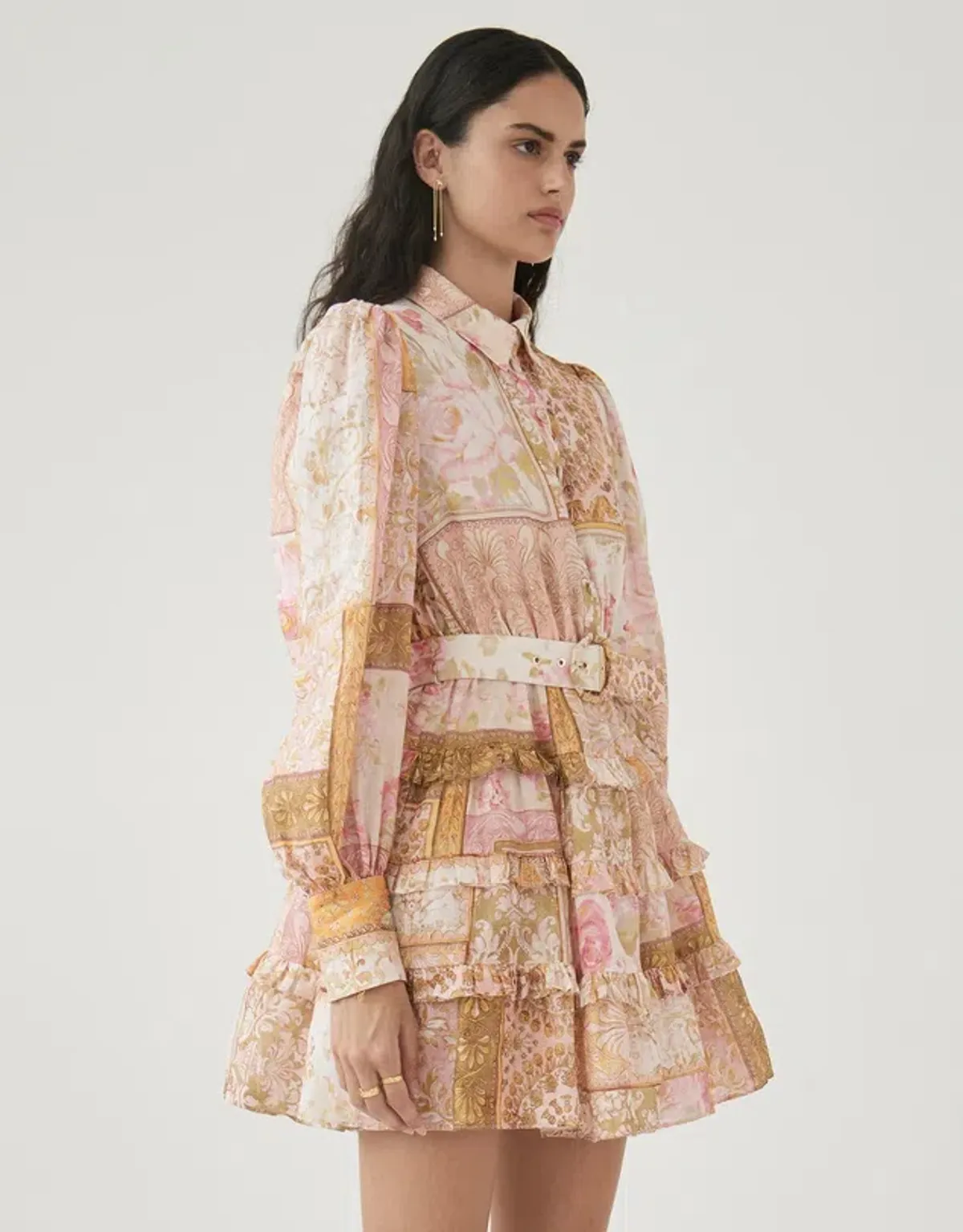 Kate Ford Larissa Layered Mini Dress Print Size S / Au 8 - Image 3