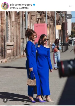 Bianca Spender Vivian Satin Dress Cobalt Size 2 / Au 10 for rent on The Volte - image 8