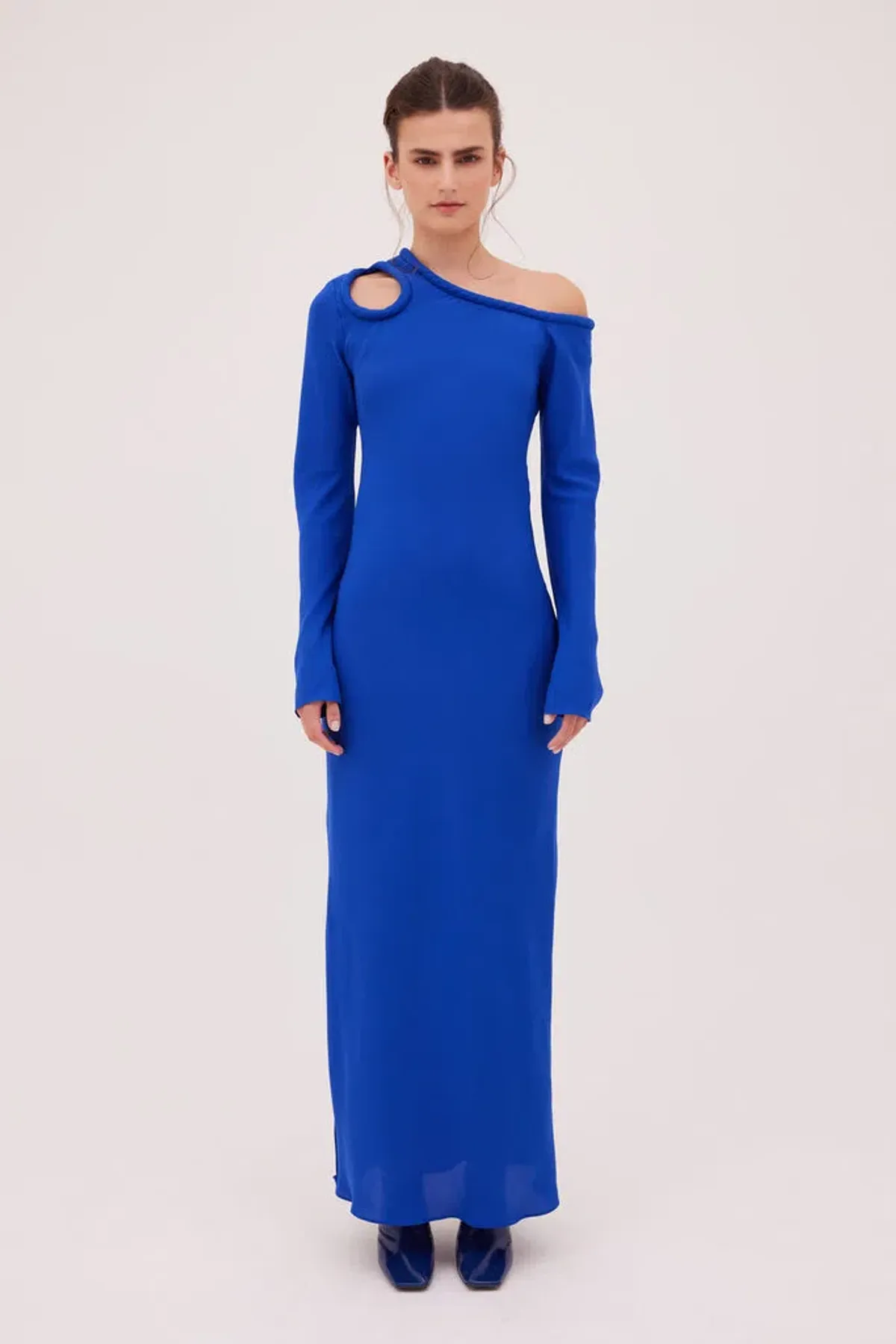 Bianca Spender Vivian Satin Dress Cobalt Size 2 / Au 10 - Image 1