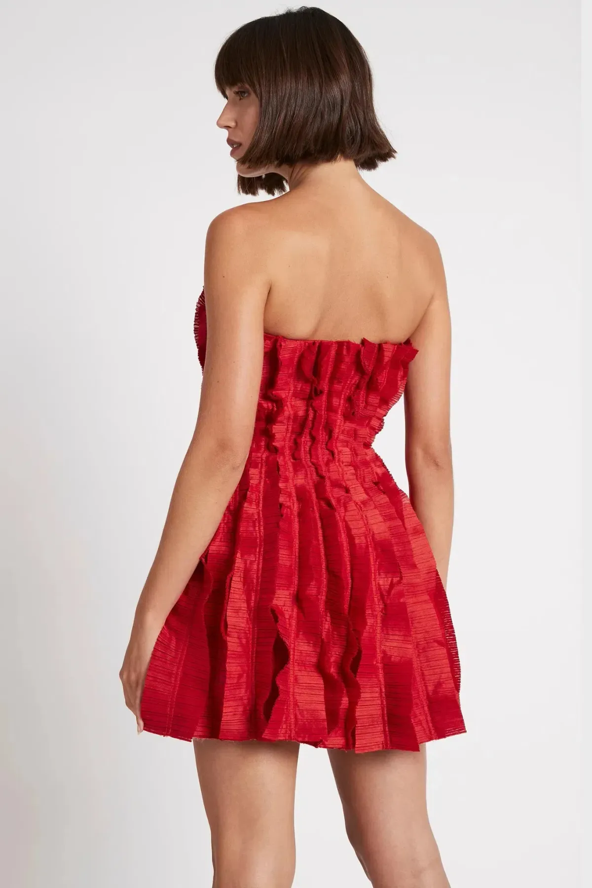 Aje Hybrid Mini Dress Red Size - Image 3