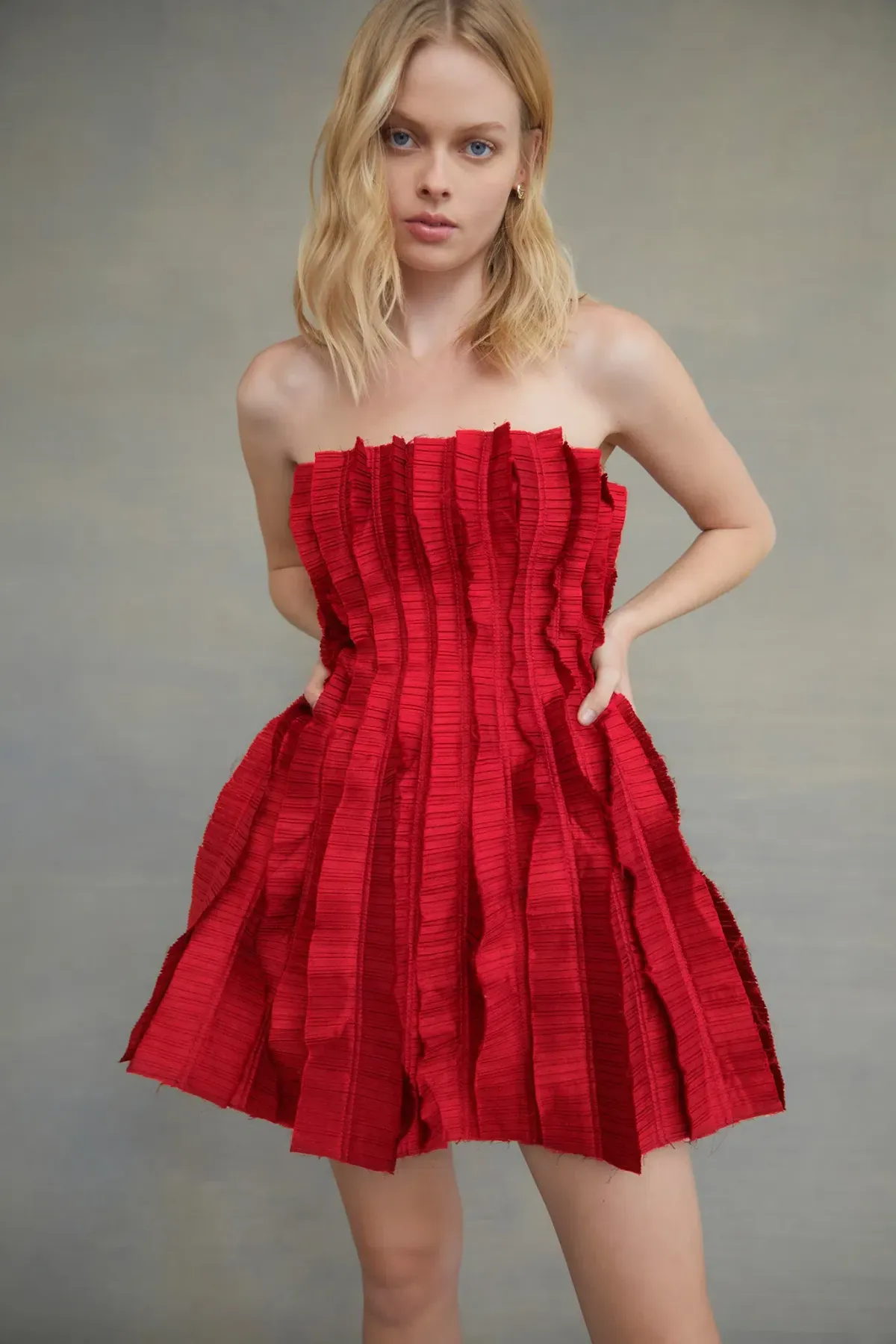 Aje Hybrid Mini Dress Red Size - Image 6