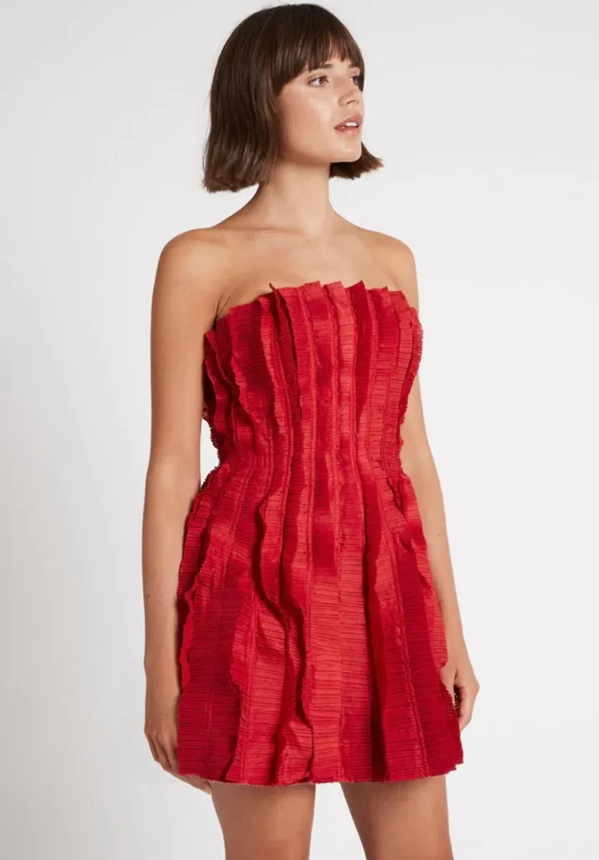 Aje Hybrid Mini Dress Red Size - Image 2