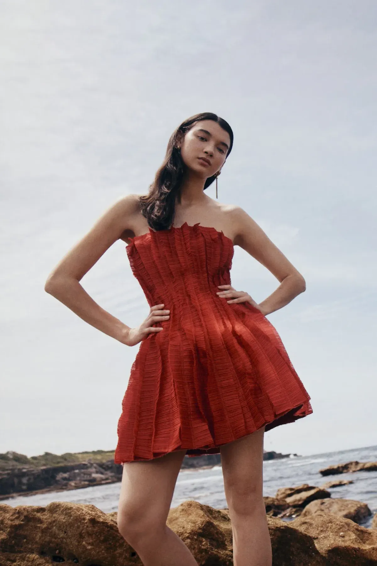 Aje Hybrid Mini Dress Red Size - Image 7