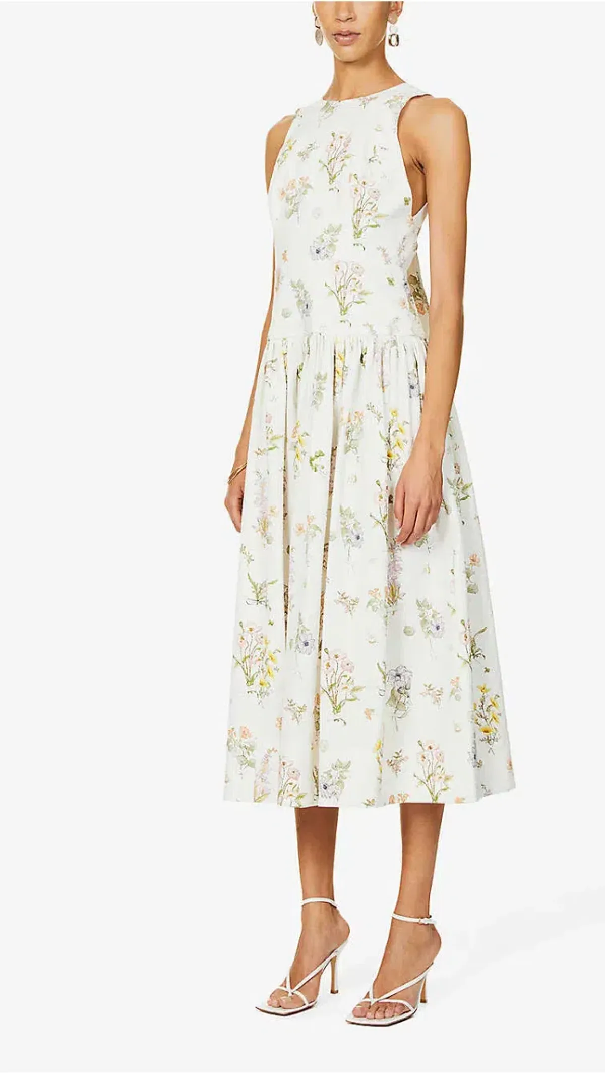Zimmermann Jeannie Halter Midi Dress Bouquet Floral Size 0 / Au 8 for rent on The Volte - main image