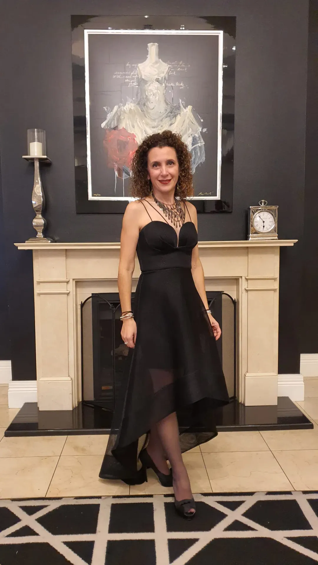 Sheike Frankie Hi Low Dress Black Size 8 for rent on The Volte - main image