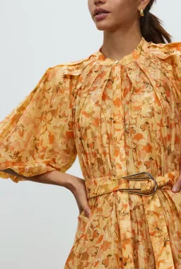 Acler Cranhurst Midi Dress Peach Parfait Size 16 for rent on The Volte - image 3