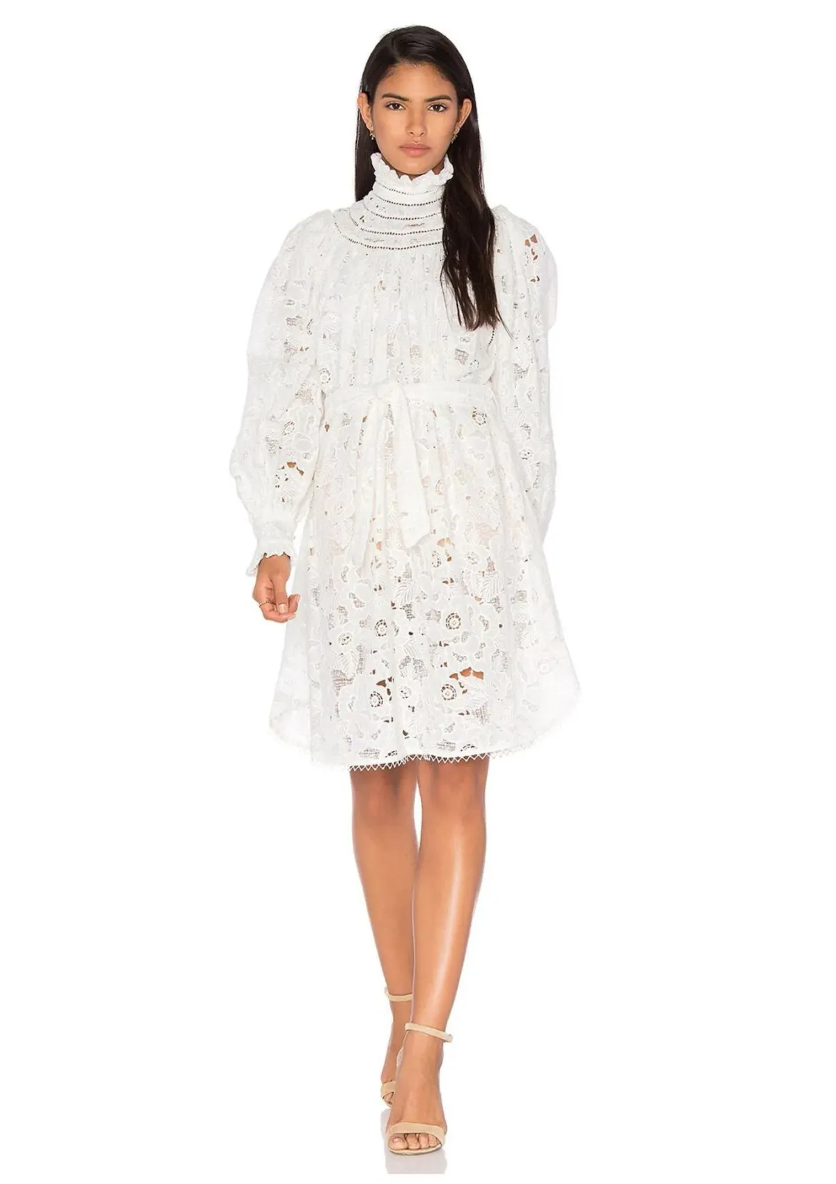 Zimmermann Master Chemisette Tunic Mini Dress Pearl Size 6 - Image 1