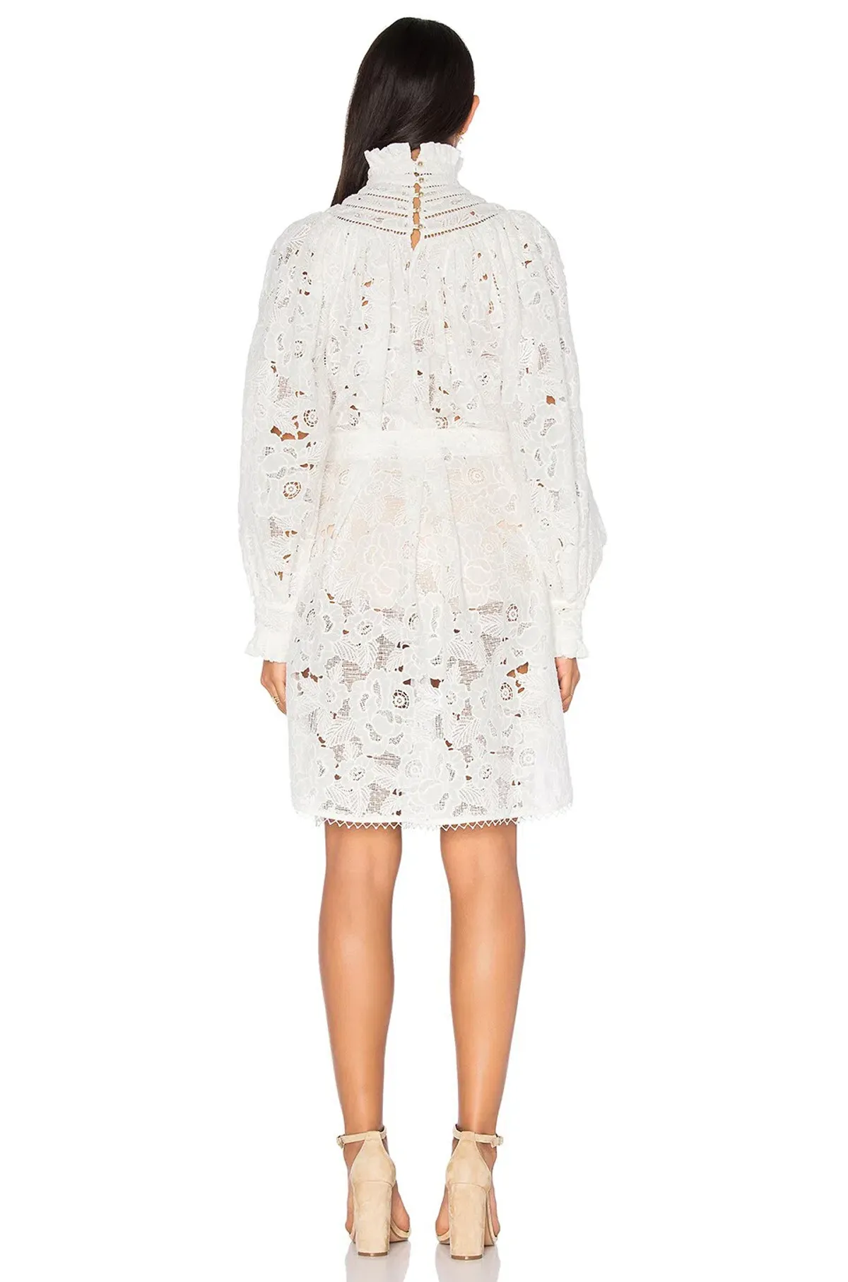 Zimmermann Master Chemisette Tunic Mini Dress Pearl Size 6 - Image 2