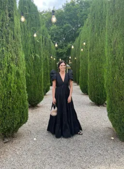 Aje Statuesque Tiered Gown Black Size 10 for rent on The Volte - image 1