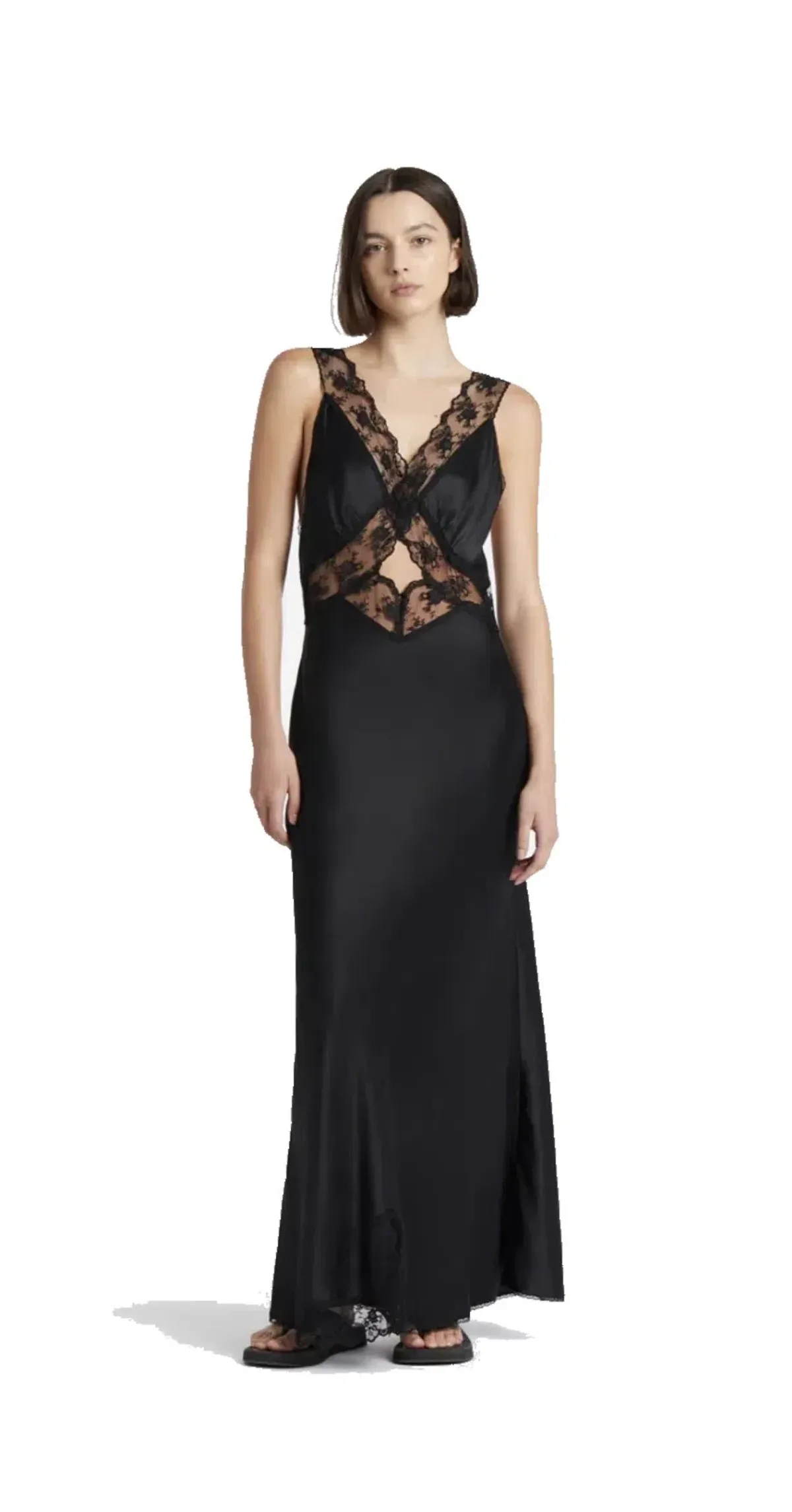 Sir The Label Aries Cut Out Gown Black Size 1 / AU 8 for rent on The Volte - main image