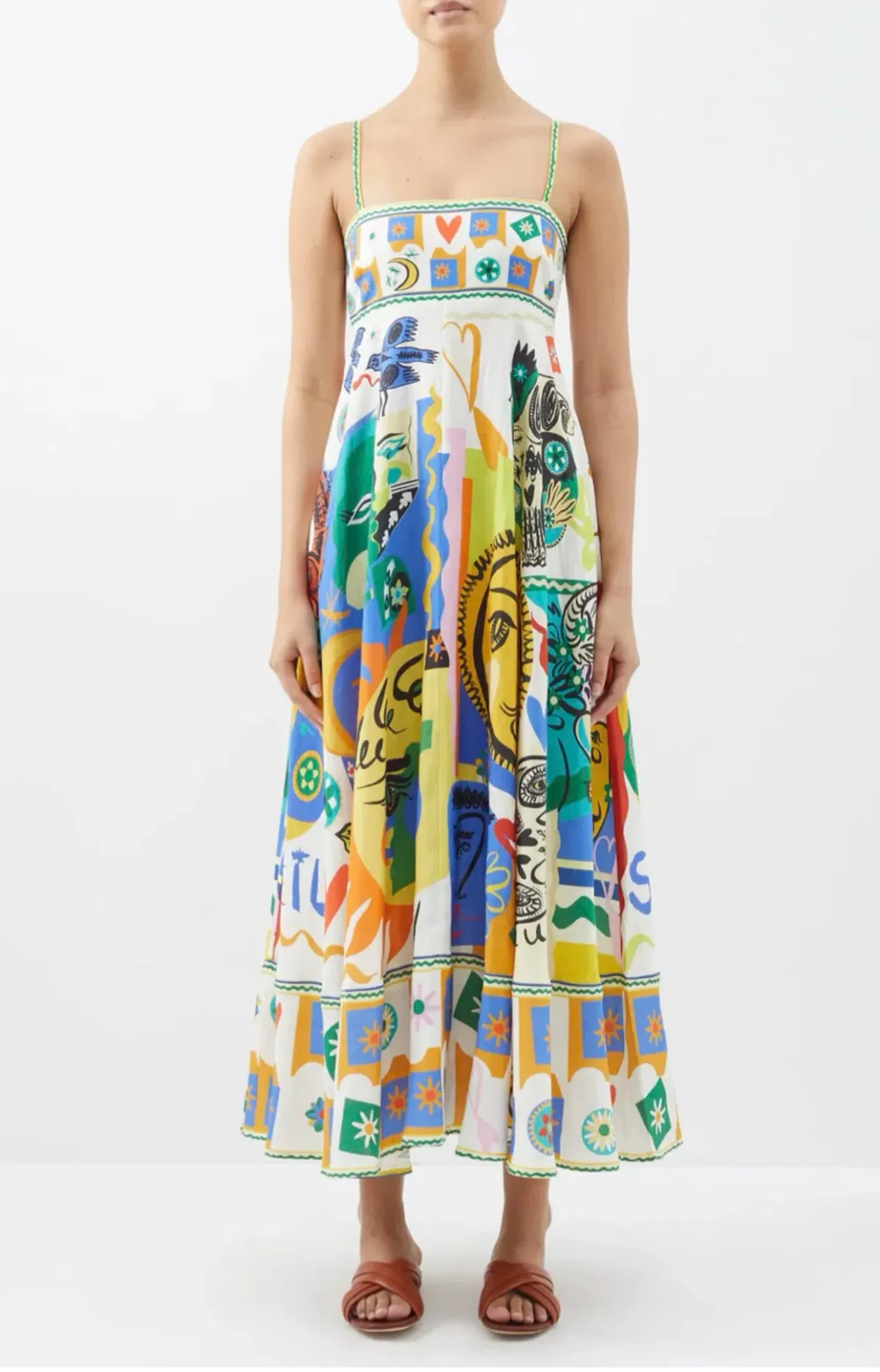 Alemais Soleil Sundress Multi Size AU 10 for rent on The Volte - main image