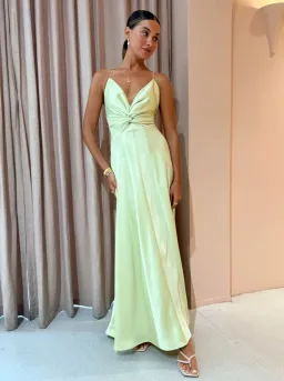 One Fell Swoop Emmeline Maxi Dress in Limoncello Size 6 for rent on The Volte - image 1
