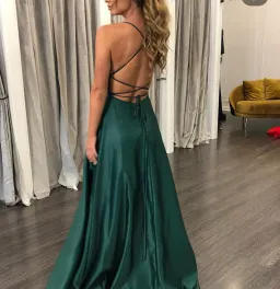 Coco Chanel Maddy Gown Emerald Gown Size 8 for rent on The Volte - image 2