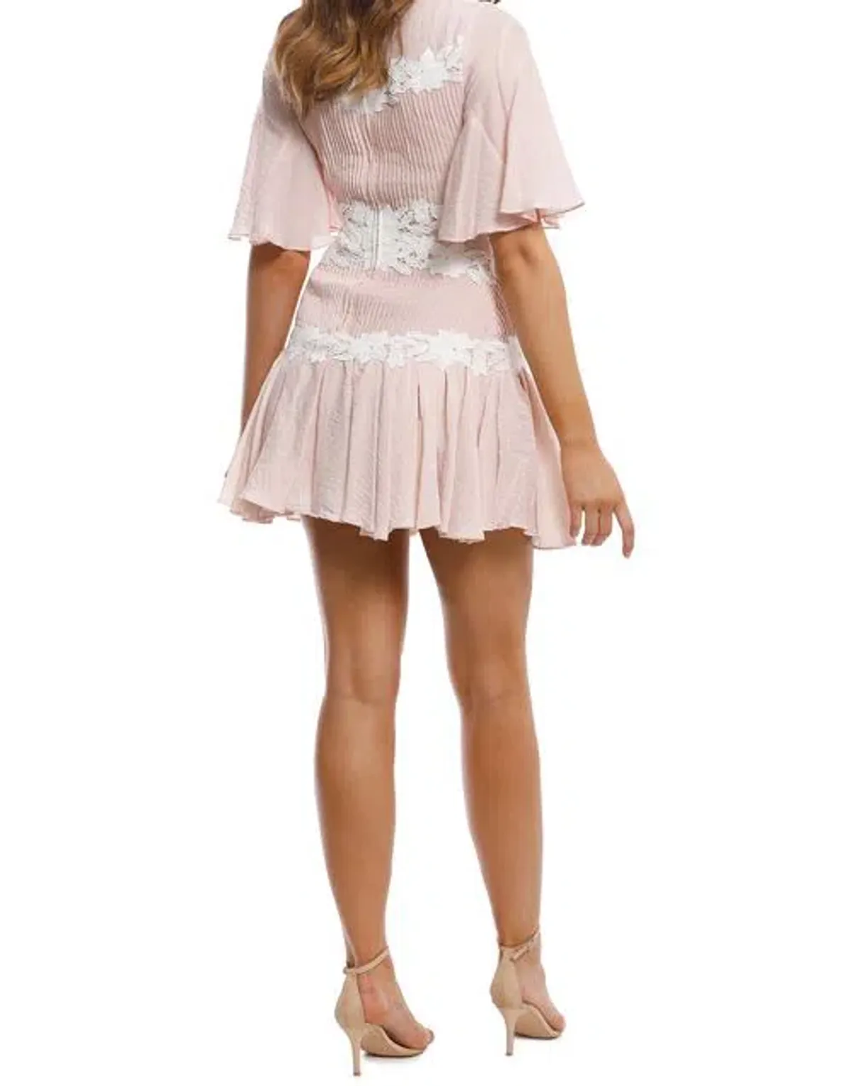 Keepsake The Label All Mine Mini Dress Pink Applique Size 6 - Image 2