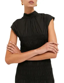 Saba Kiera Shirred Dress Black Size 10 for rent on The Volte - image 2