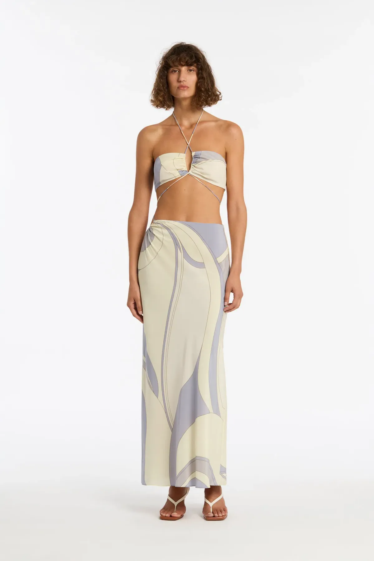 Sir the Label Adrianna Deconstructed Dress Cesco Print Size / Au 8 - Image 1