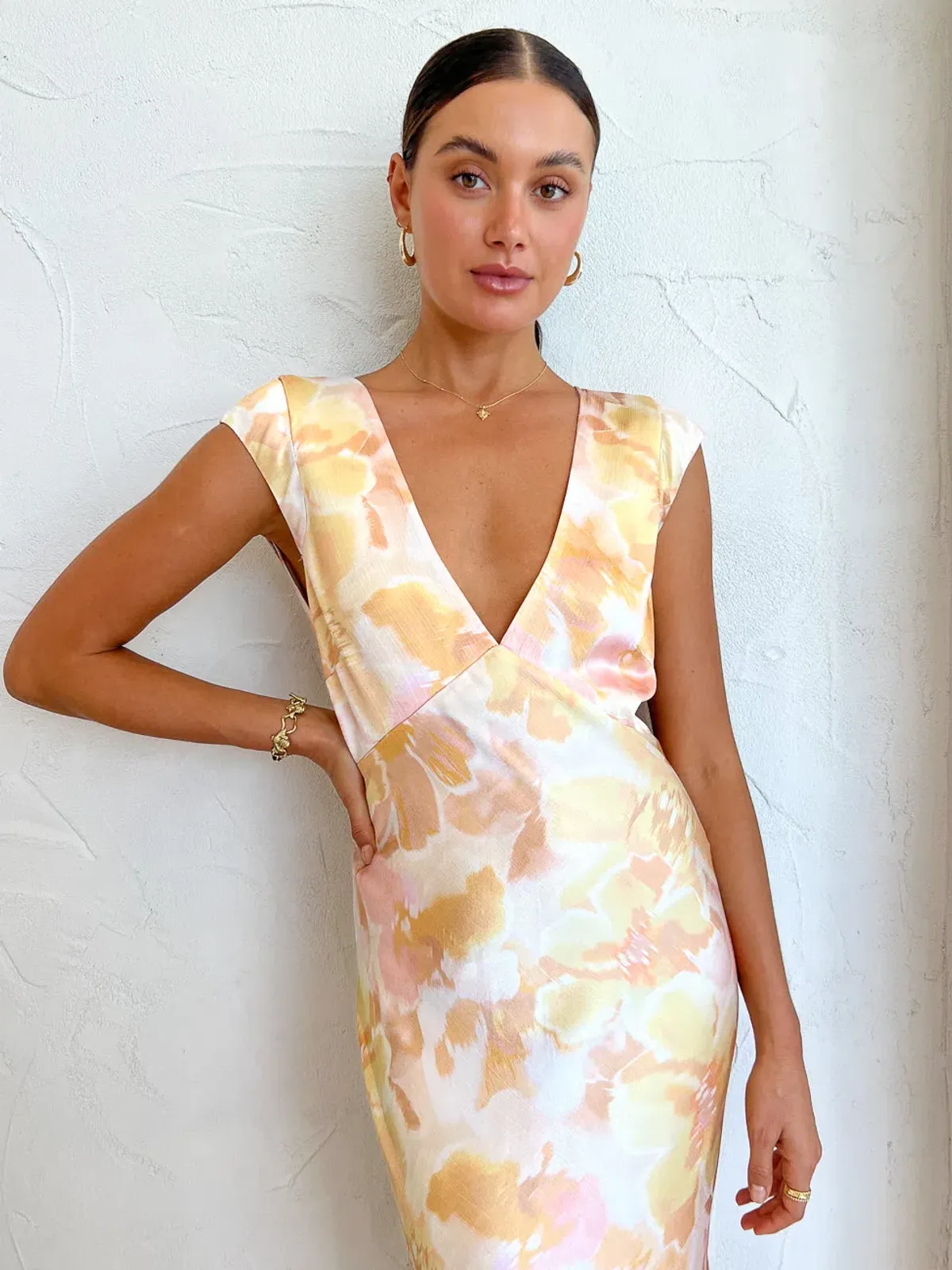 Bec & Bridge Indi V Maxi Dress Print Size 6 - Image 3