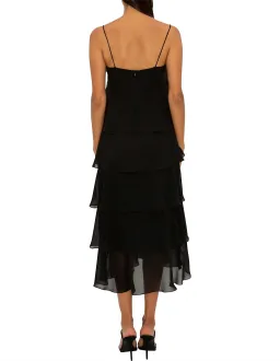 Carla Zampatti Black Tiered Maxi Dress Size 8 for rent on The Volte - image 3