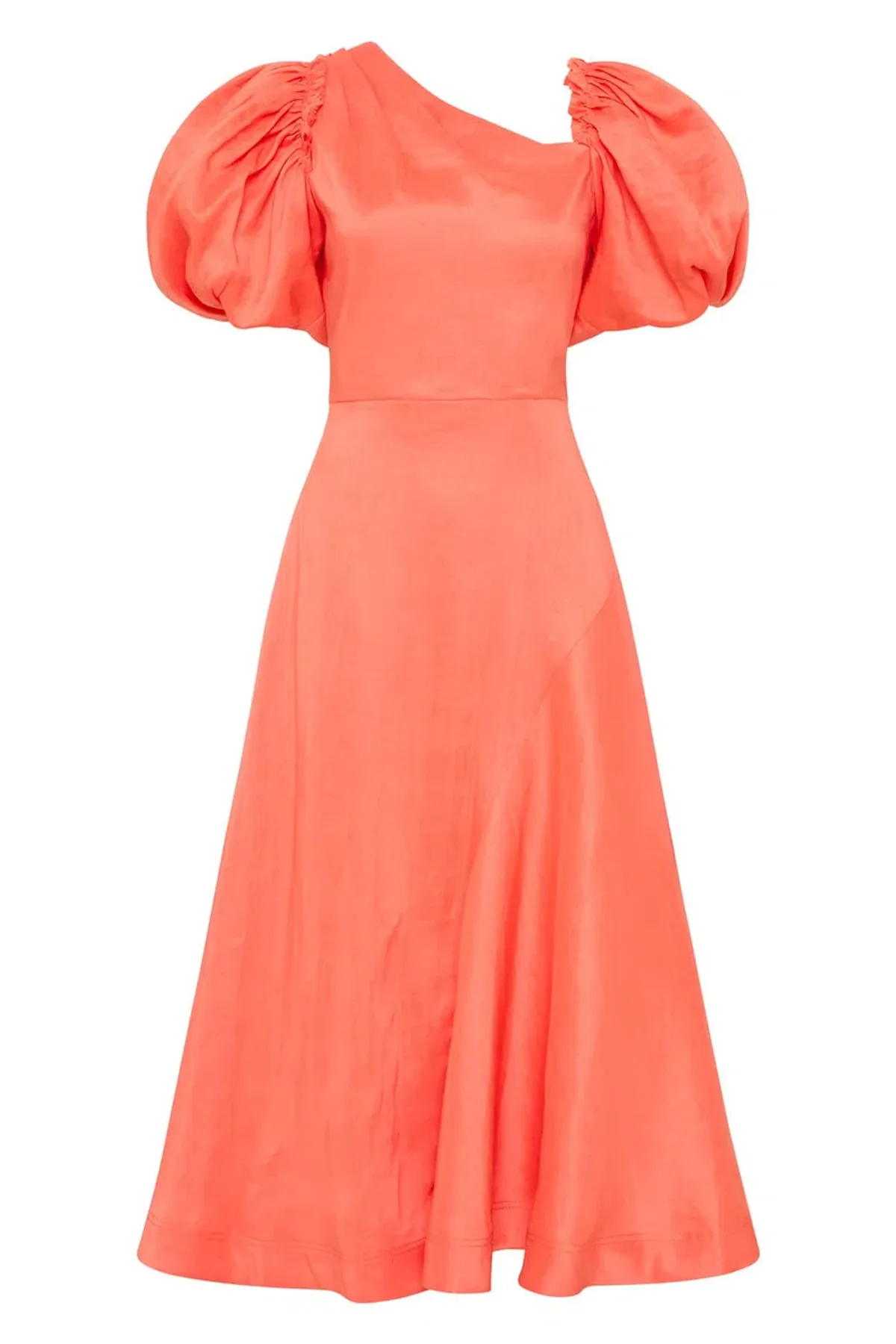 Aje Maia Midi Dress Coral Size 6 / XS - Image 5